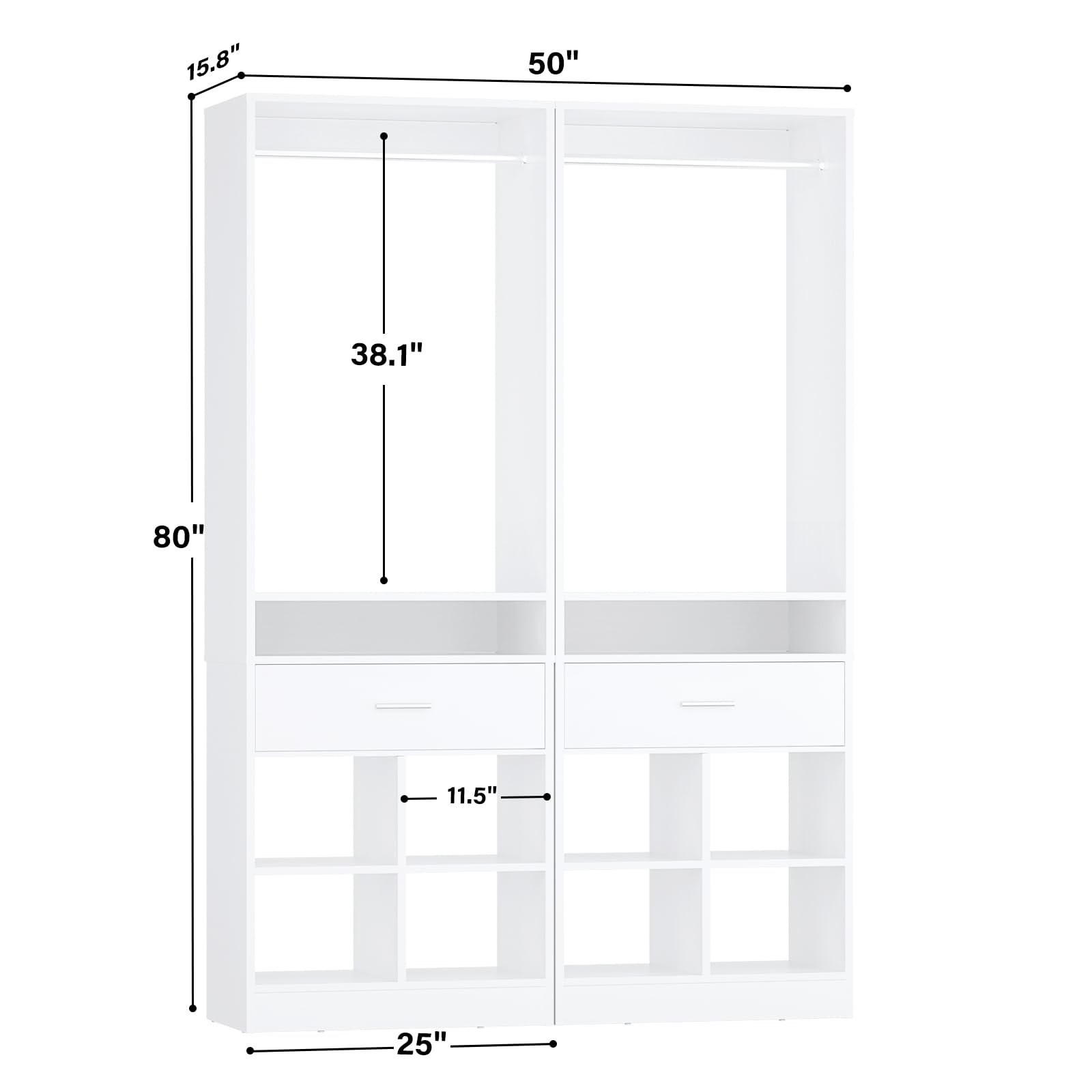 50" Closet System