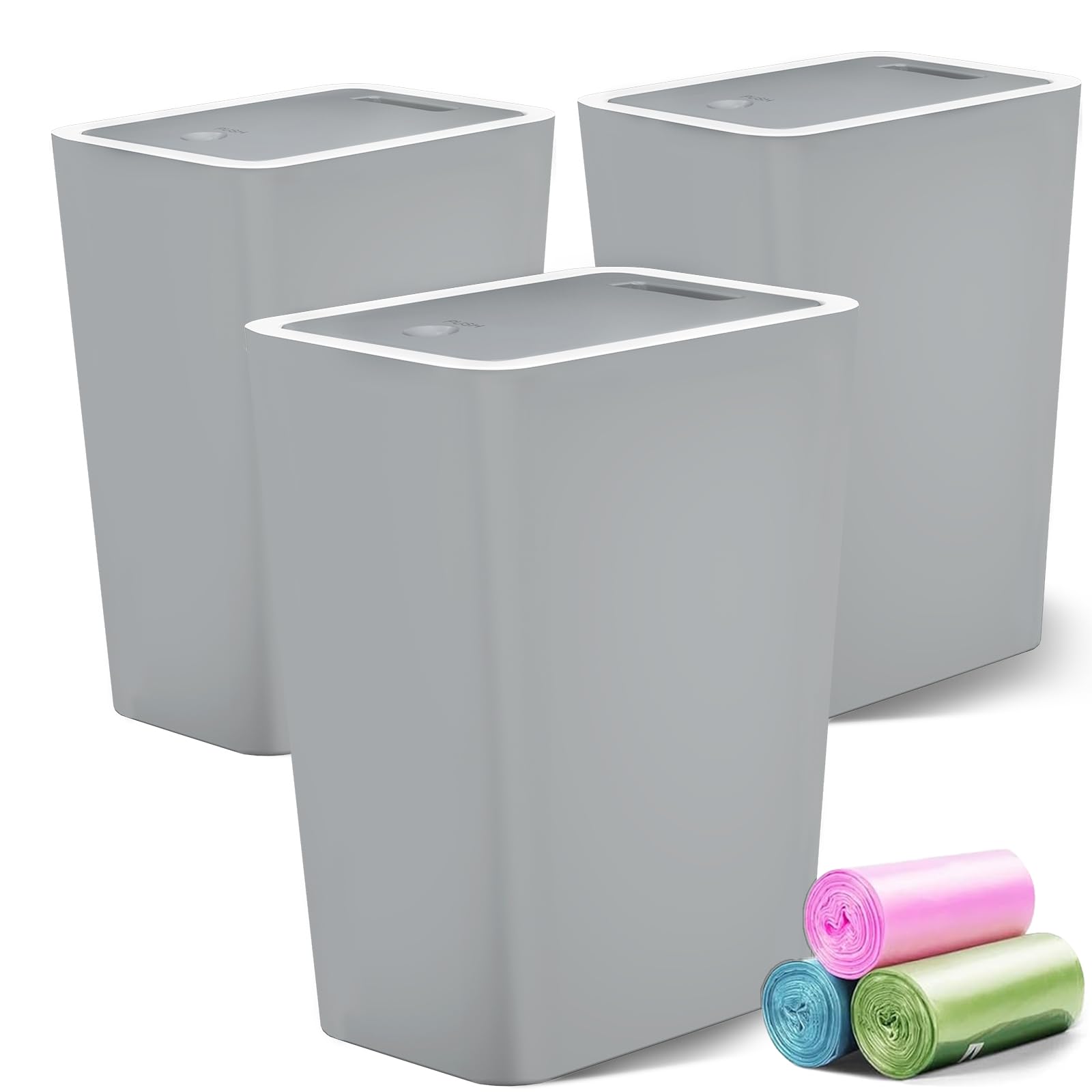 4 Gallon Trash Can 3 Packs (3 Count)