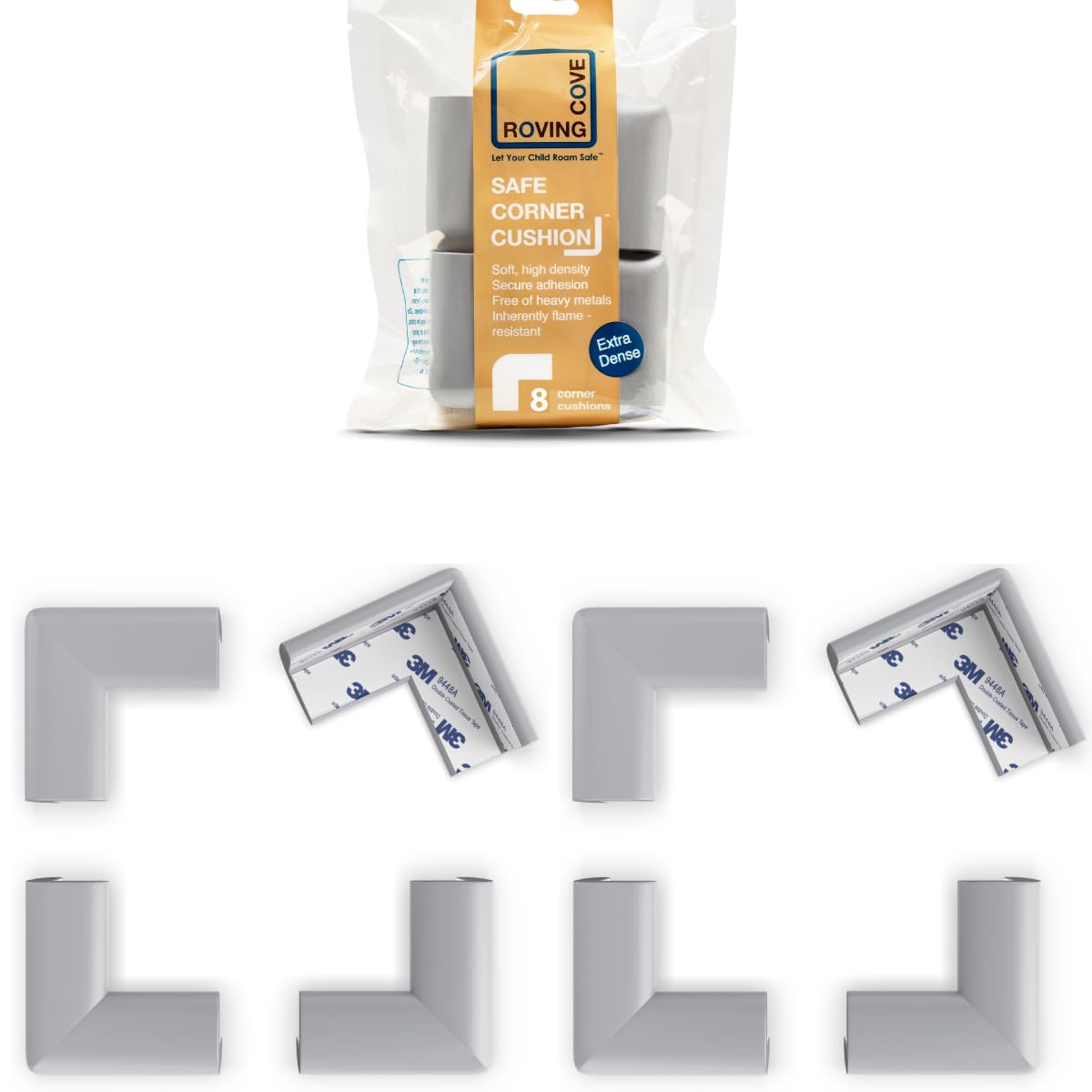 Slimfit Corner Protector for Baby Proofing (8 Count)