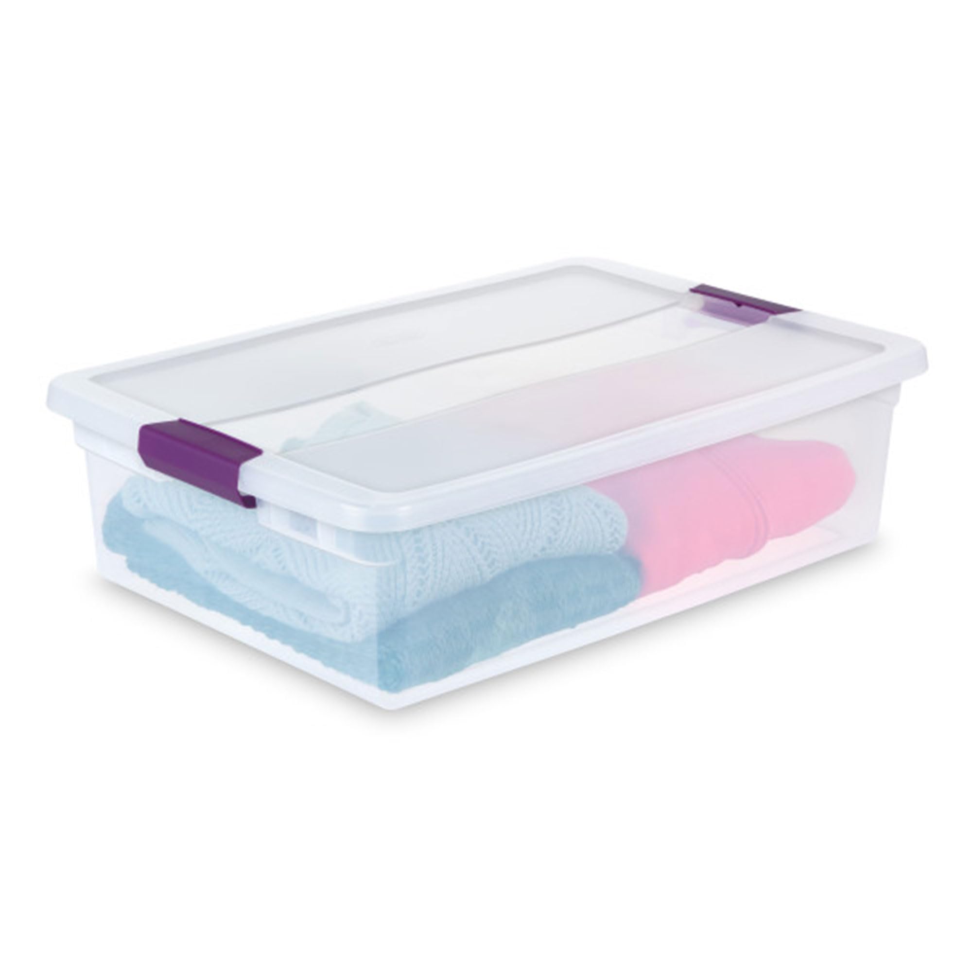 24 Pack 32 Quart ClearView Latch Box