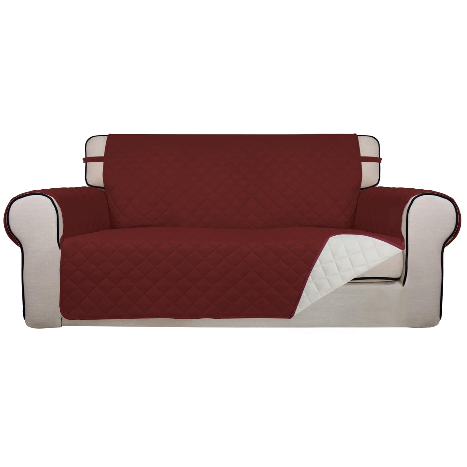 Reversible Quilted Couch Covers for Dogs Loveseat Sofa Cover 54"