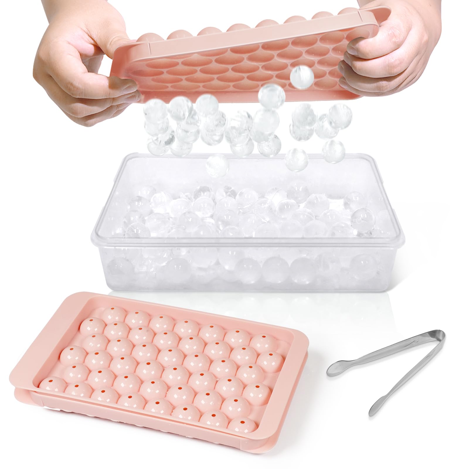 Ice Cube Tray with Lid and Bin (2 Count)