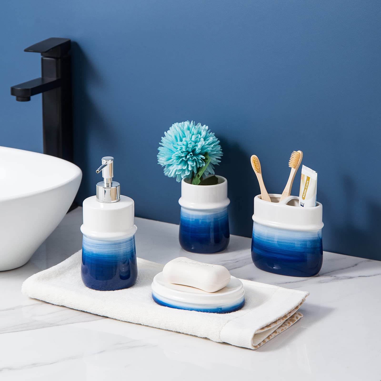 Ceramic 12Oz Soap Dispenser for Kitchen