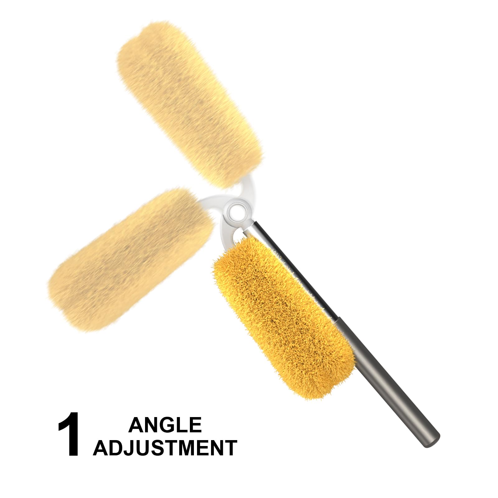 Long Handle Dusters for Cleaning with 2 Replacement Heads (3 Count)
