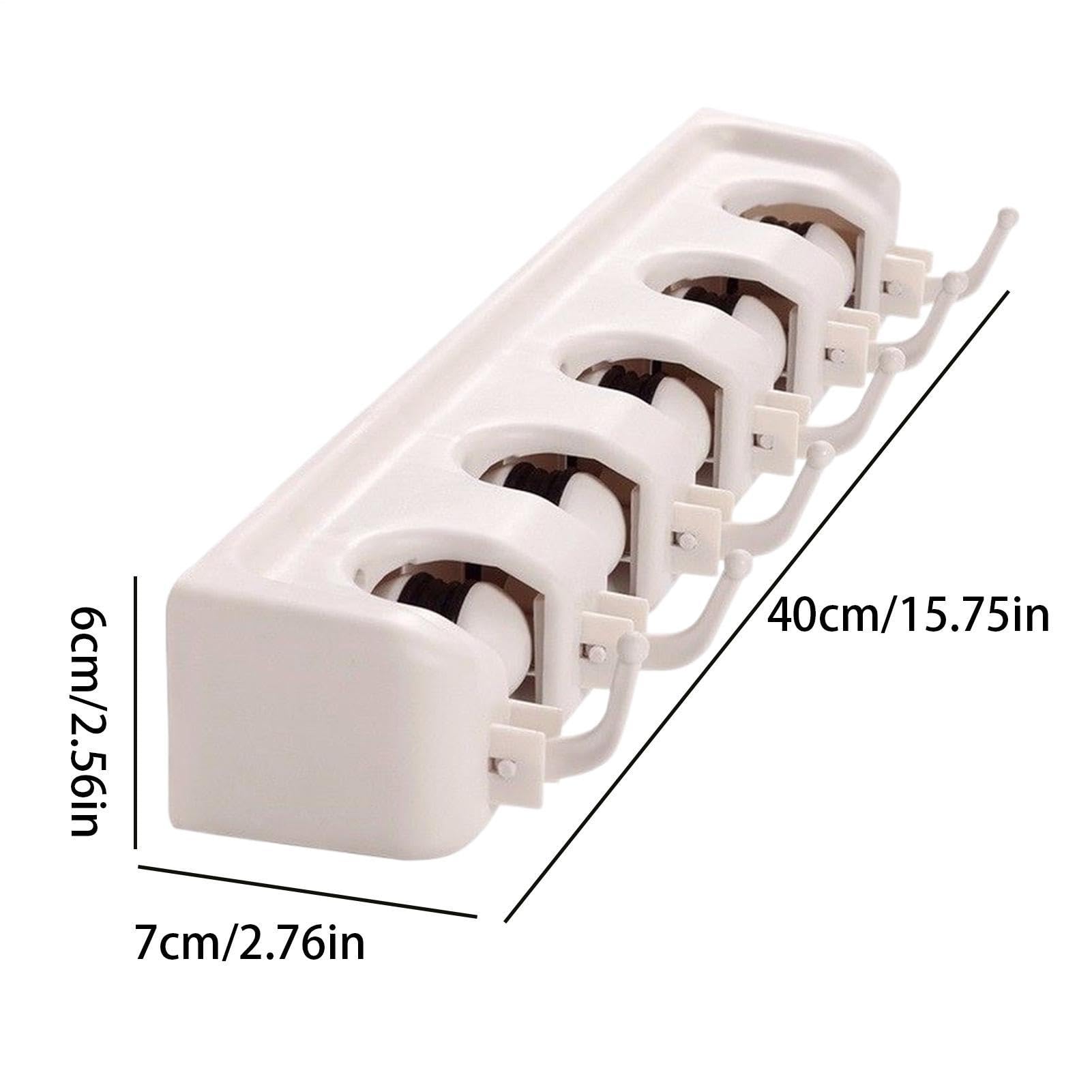 Mop Holder Wall Mount 5 Slots Heavy Duty Organizer