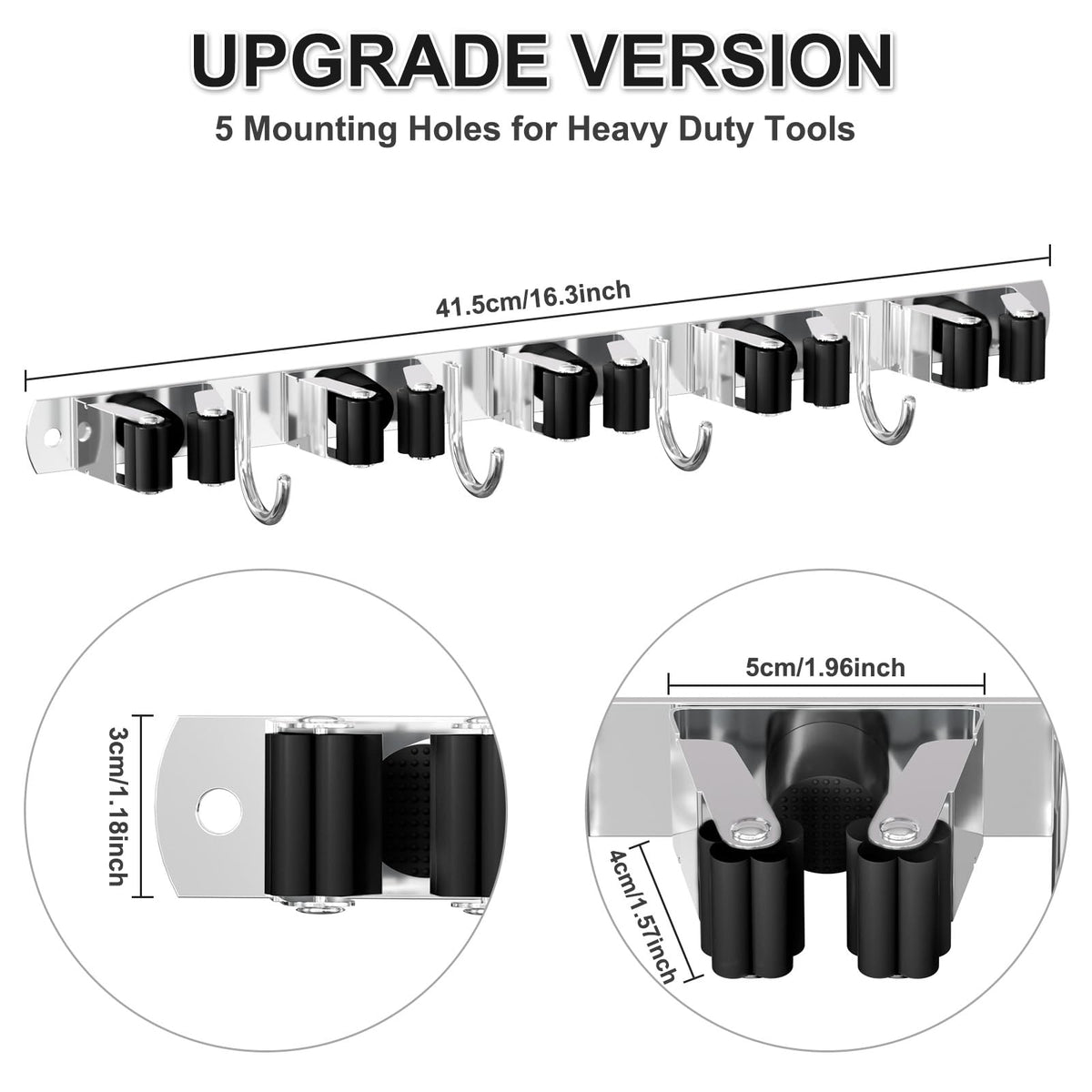 Broom Holder Wall Mount