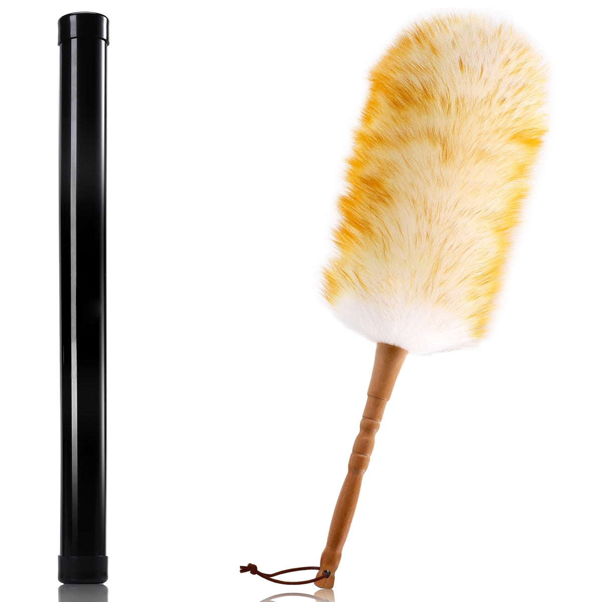 Lambswool Duster with Solid Wooden Handle