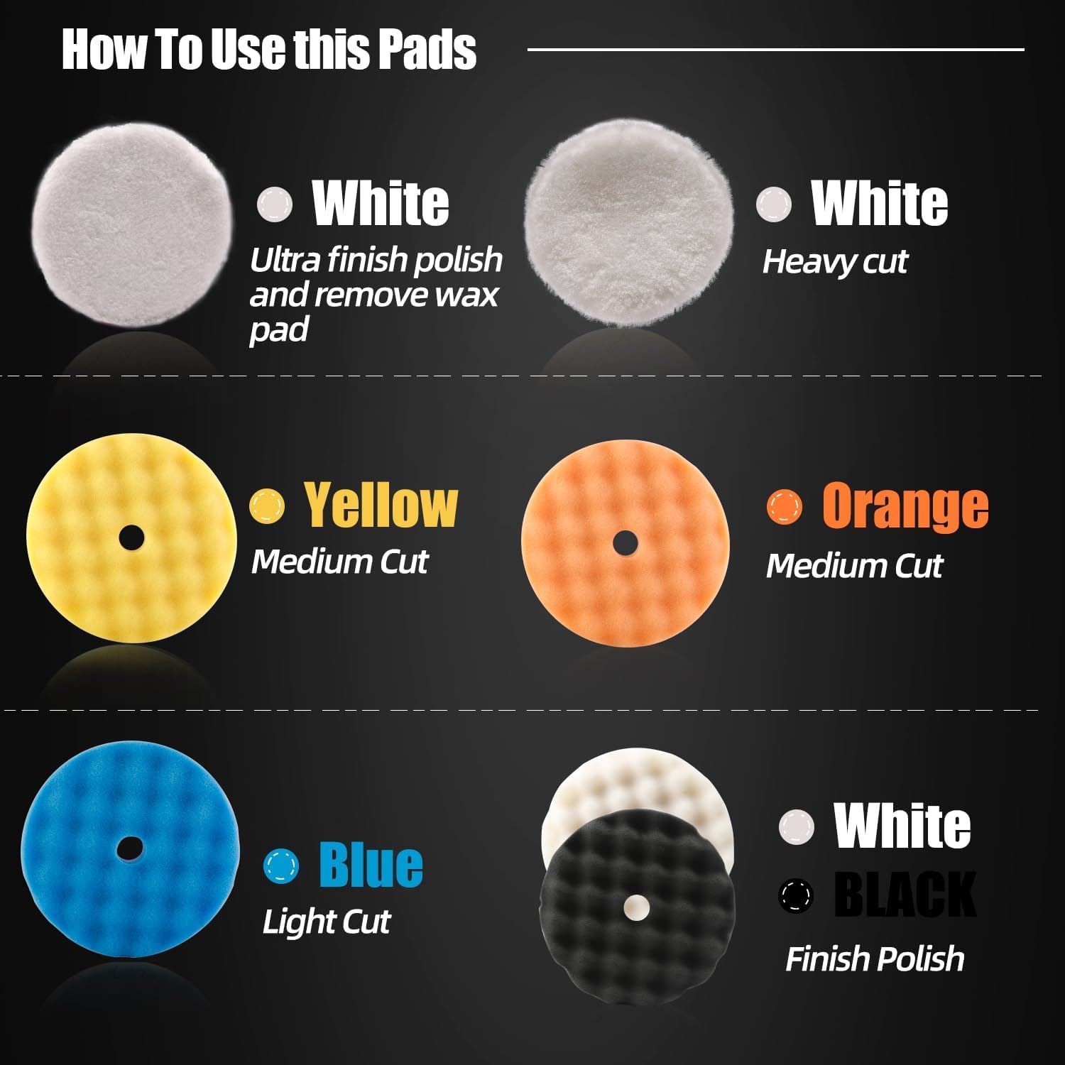 Buffing Polishing Pads (7 Count)