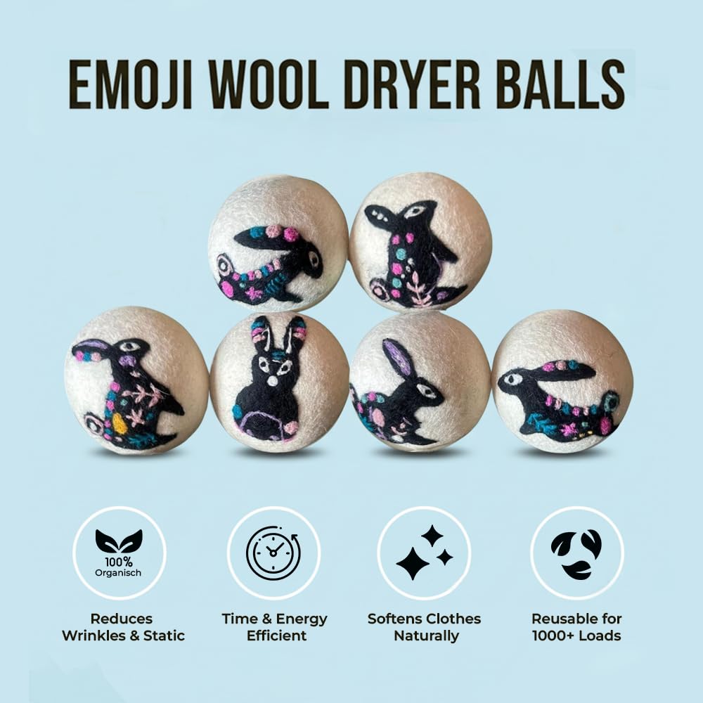 Quality Wool Dryer Balls (6 Count)