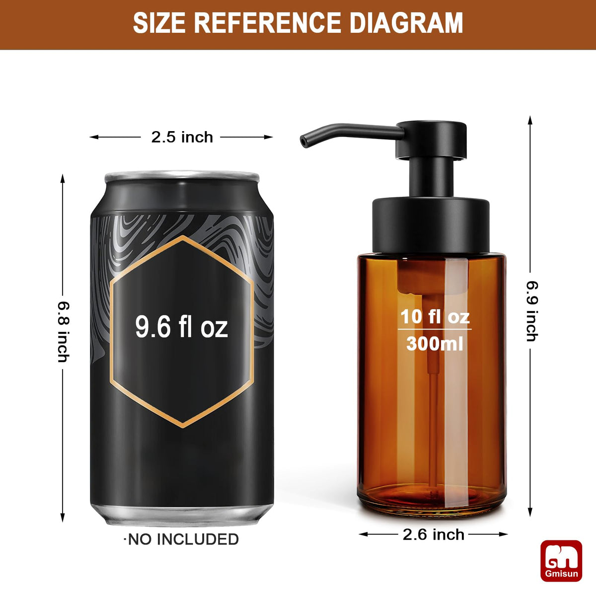 Glass Foaming Soap Dispenser (2 Count)