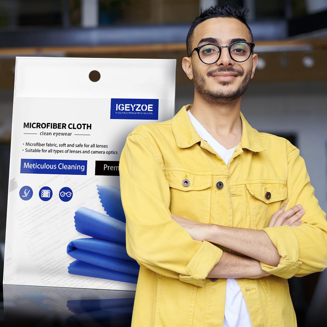 20 Pack Microfiber Glasses Cleaning Cloths (20 Count)