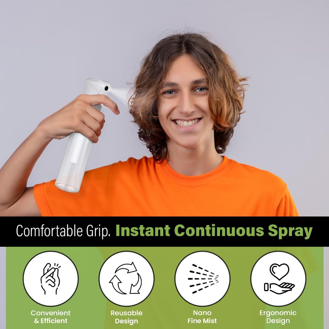 Continuous Spray Bottle for Hair