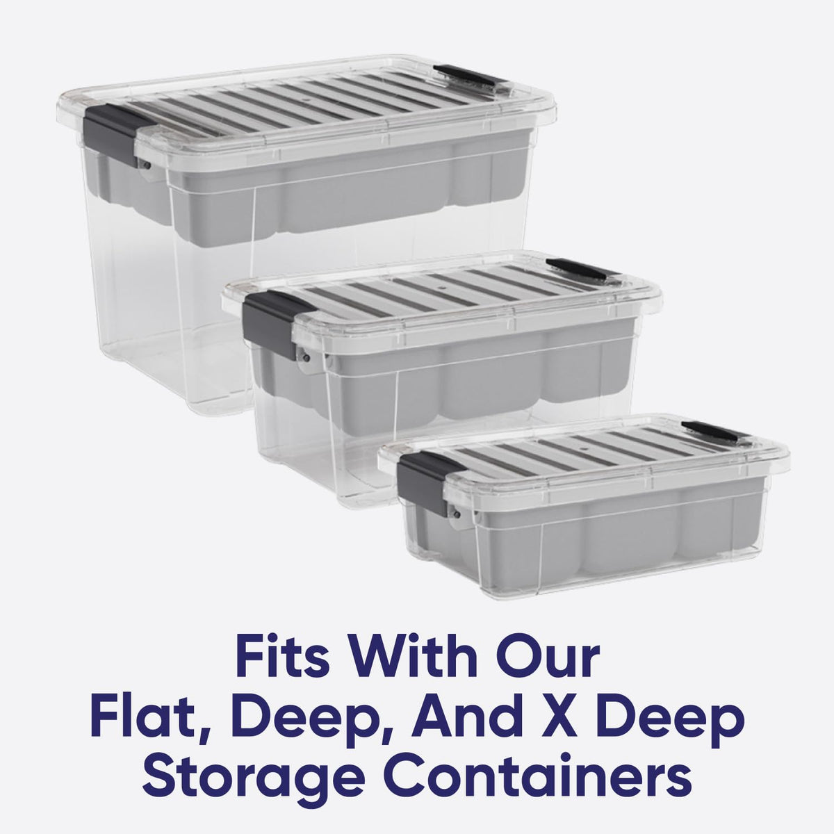 Small Storage Container Organizing Tray for Superio Bin or Drawer Plastic Organize Sewing (3 Count)