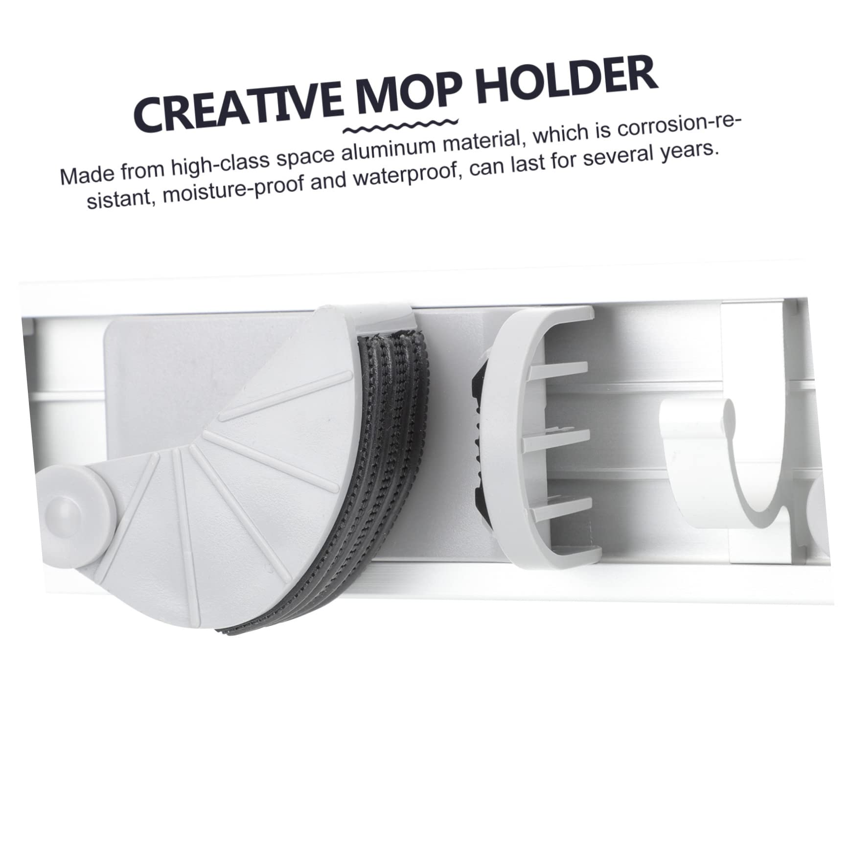 Space Aluminum Mop Holder and Broom Organizer Nail