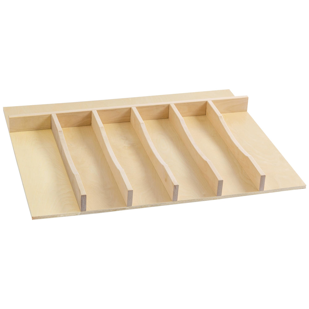Solid Birch Wood Silverware Drawer Organizer