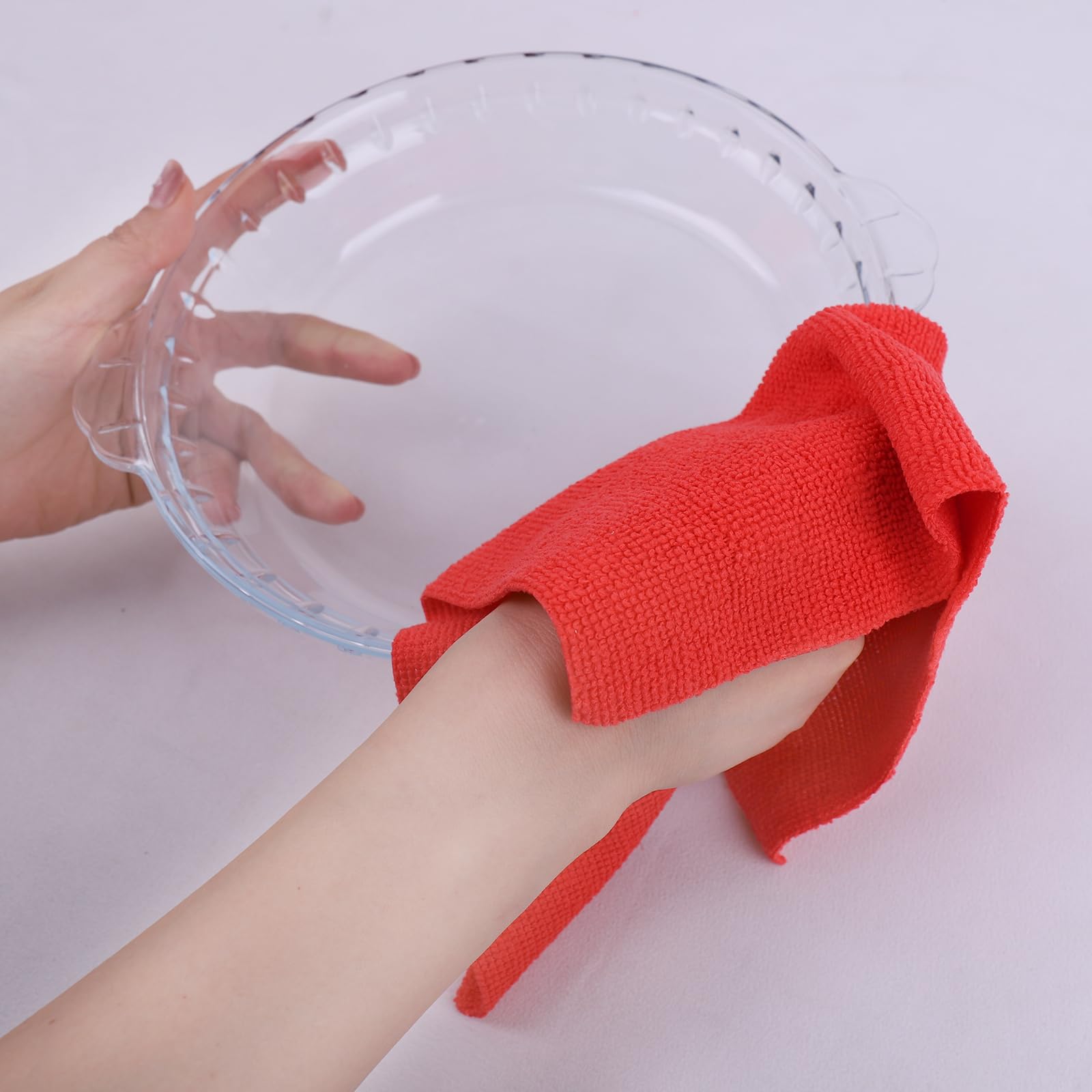 50PK Profesional Resuable Lint Free Microfiber Edgeless Cleaning Cloth Cleaning Rags (50 Count)