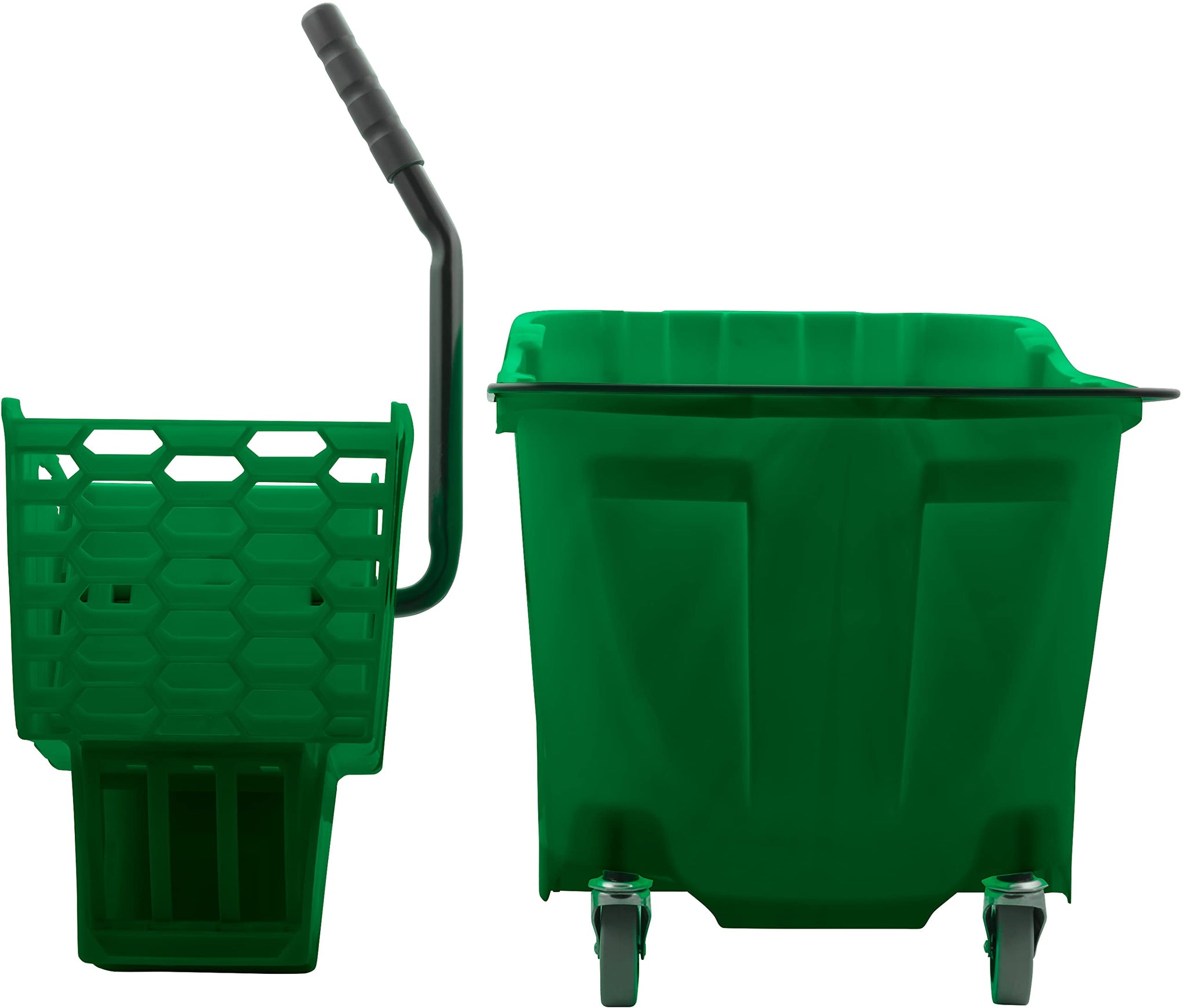 Carlisle FoodService Products Omnifit Mop Bucket with Side Press Wringer for Floor Cleaning