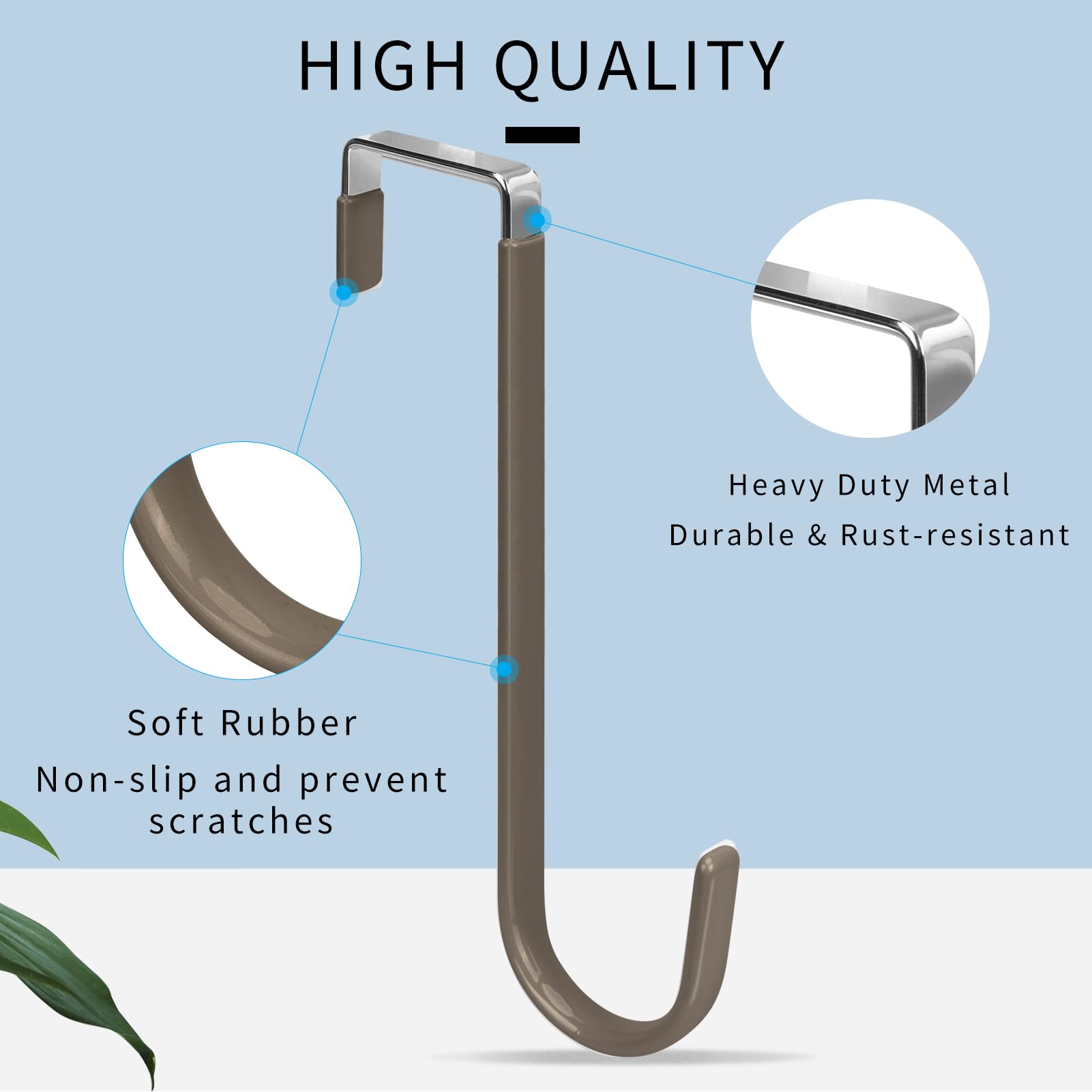 Over the Door Hooks (4 Count)