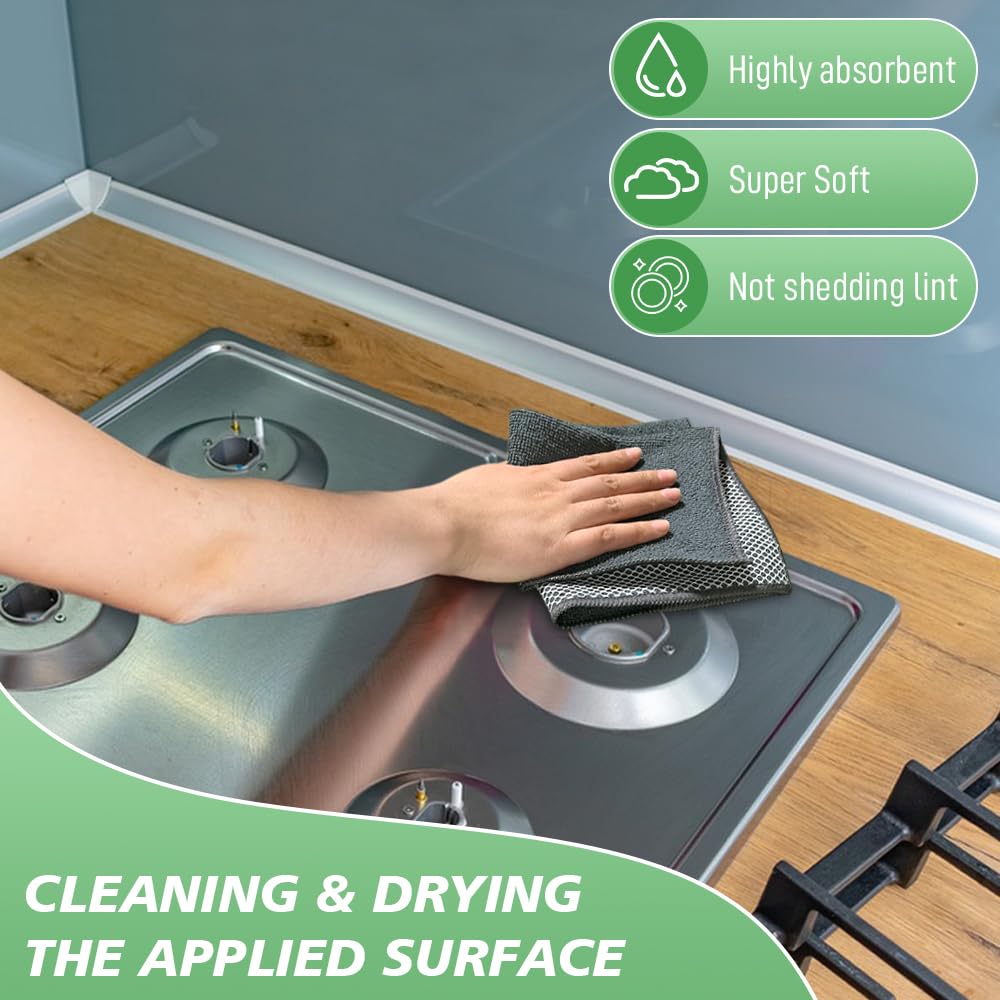 Dish Cloth for Washing Dishes Kitchen Washcloth Cleaning Cloth (5 Count)