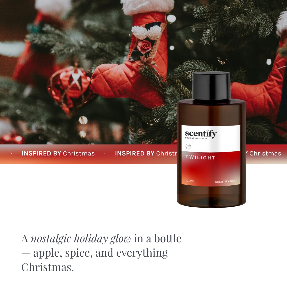 Holiday Twilight Aroma Oil Christmas Refill Scent for Oil Diffusers (3.38 Fl Oz)