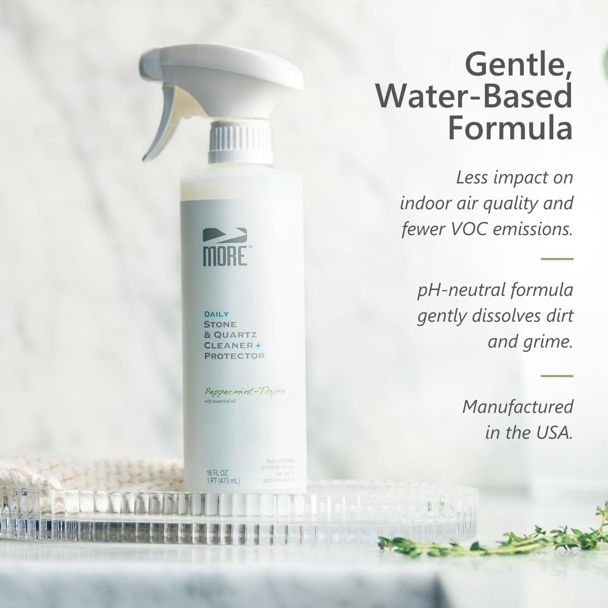 MORE Stone & Quartz Cleaner + Protector (16 Fl Oz)