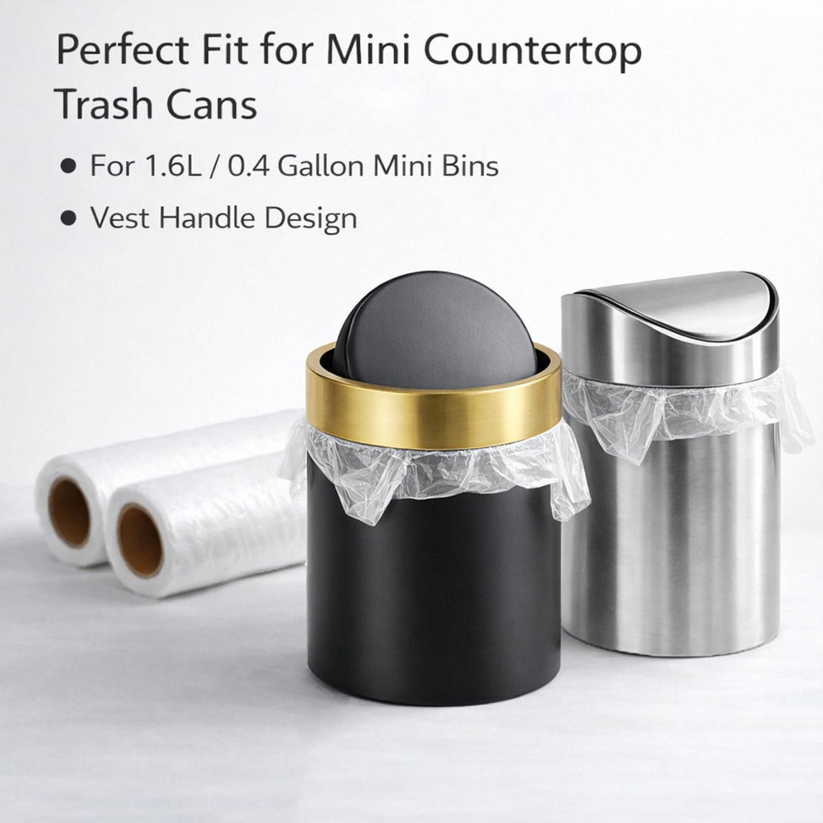 Mini Trash Bags 1.6 Liter (200 Count)