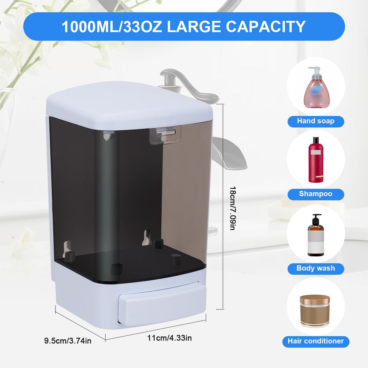 Soap Dispenser Wall Mount