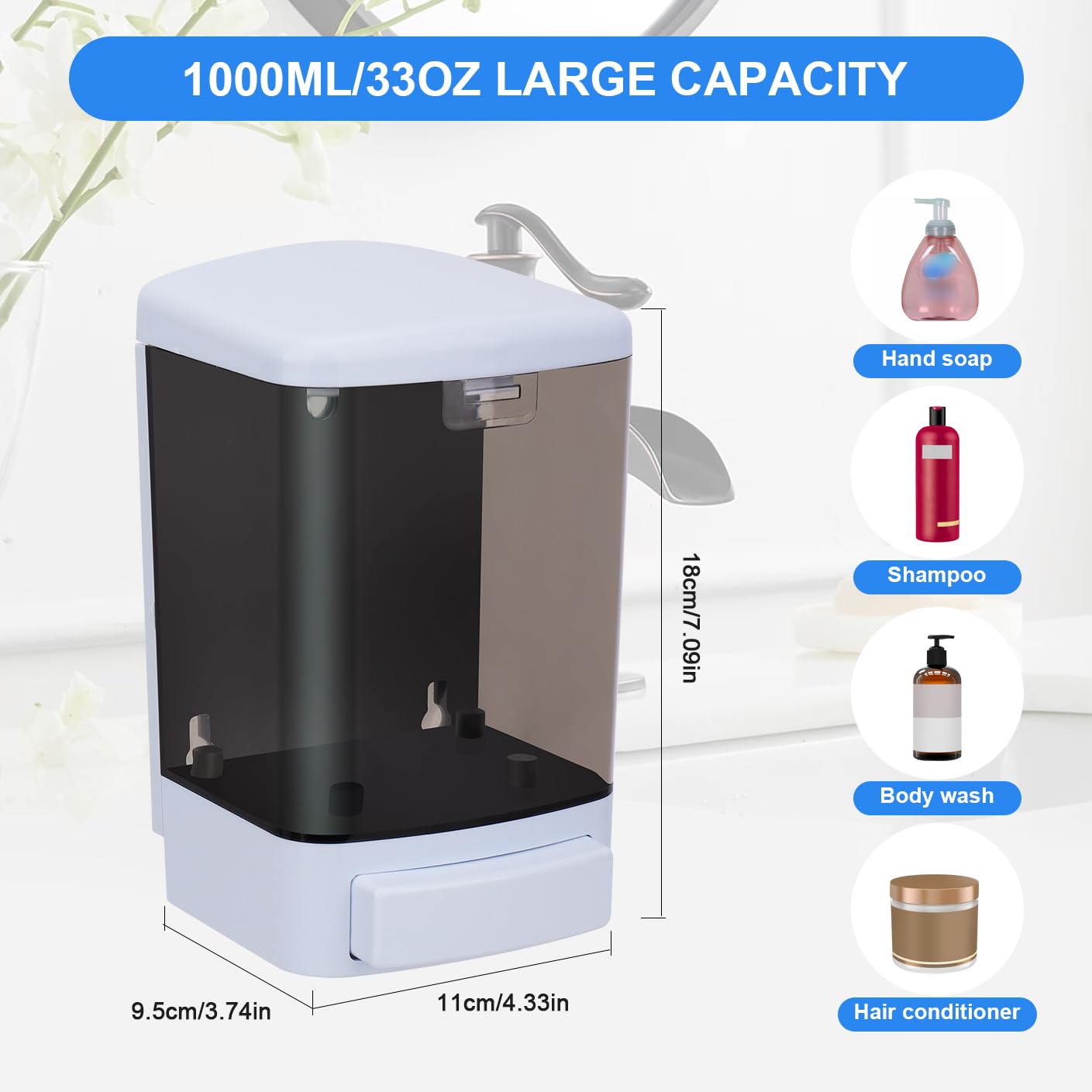 Soap Dispenser Wall Mount
