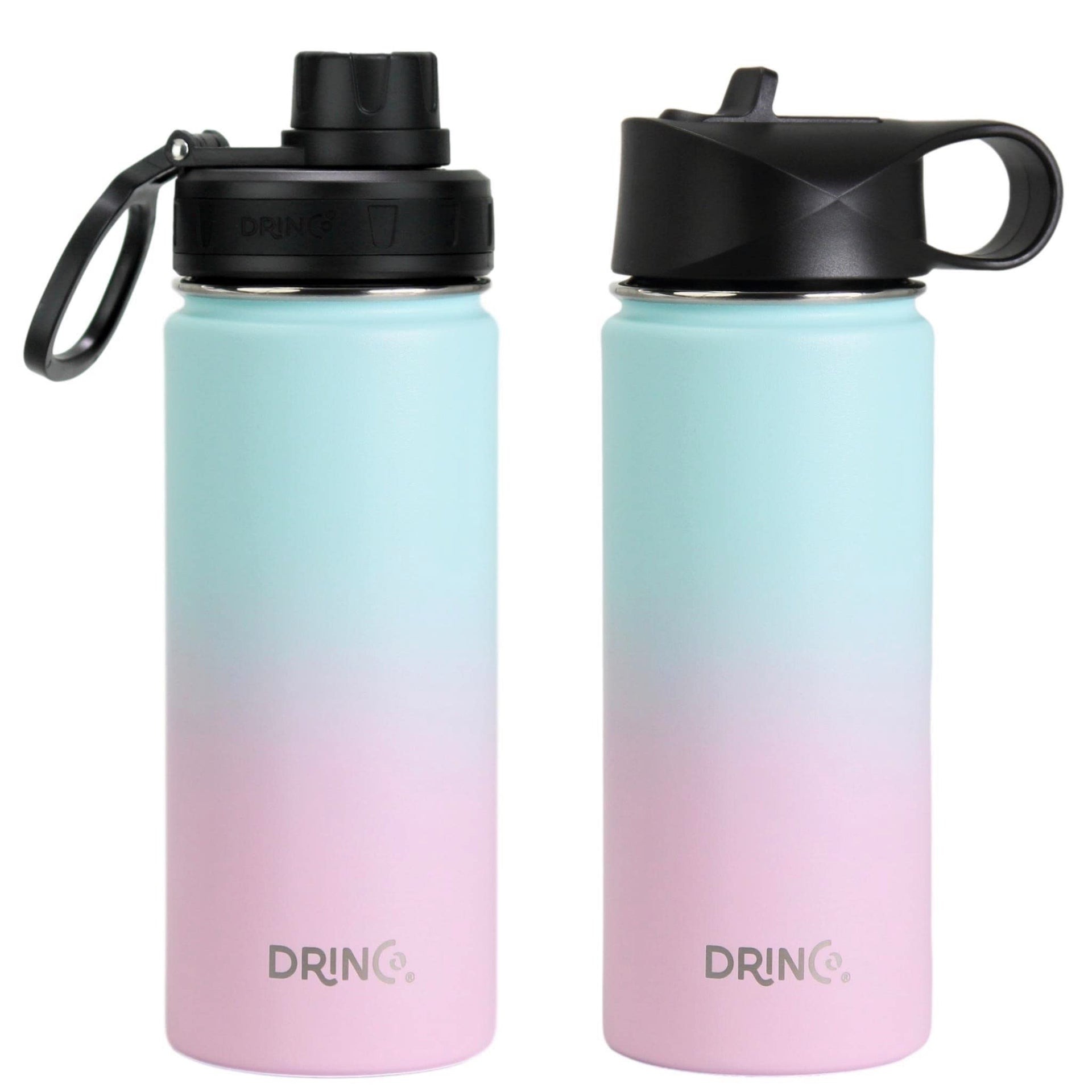 Stainless Steel Water Bottle Spout Lid Vacuum Insulated Double Wall Water Bottle Wide Mouth