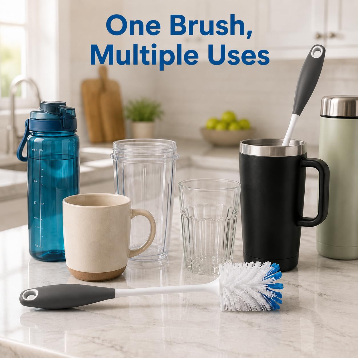 2 Pack Bottle Scrubbing Brushes (2 Count)