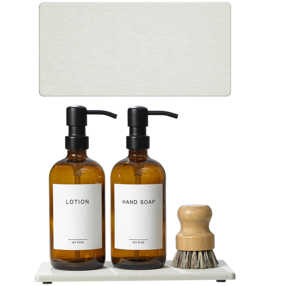 2PCS 10"x 5" Large Bathroom Sink Vanity Trays (2 Count)