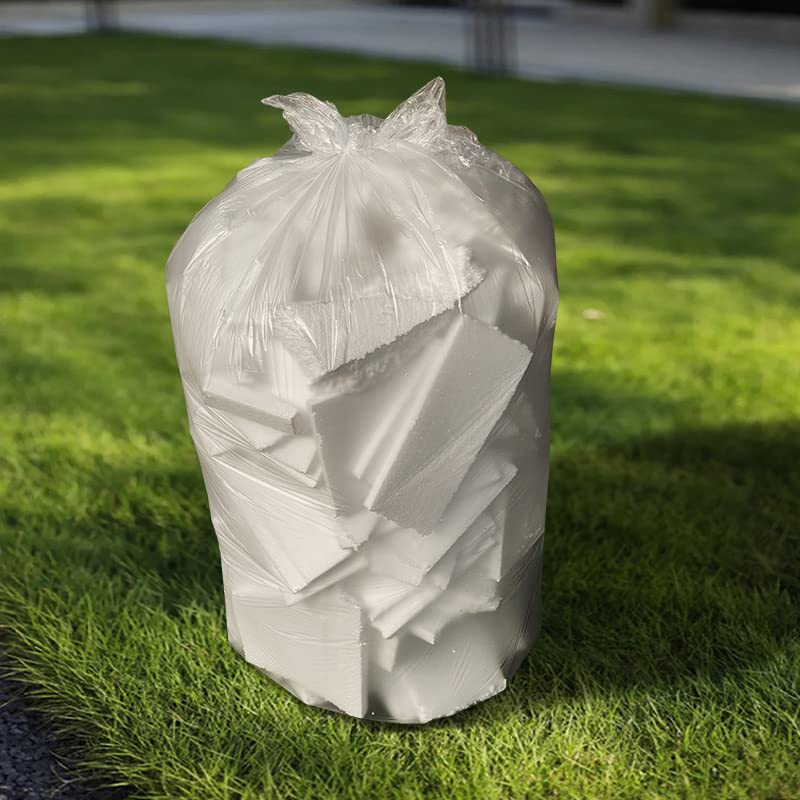 45 48 Gallon Clear Trash Bags Can Liners 43" x 48" 200 Pack (200 Count)