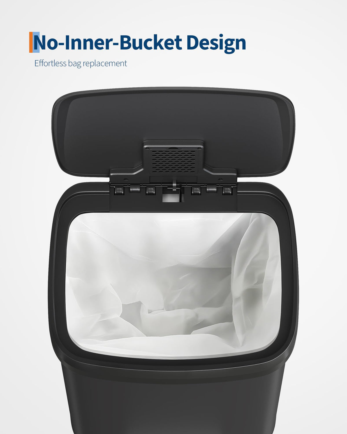 13 gal 50 L Metal Trash Can with Lid