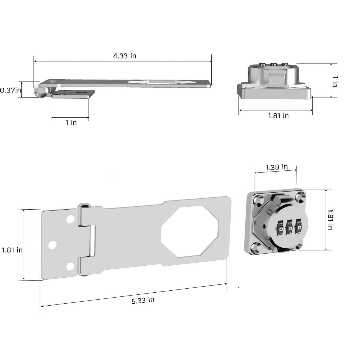 Keyless Combination Lock
