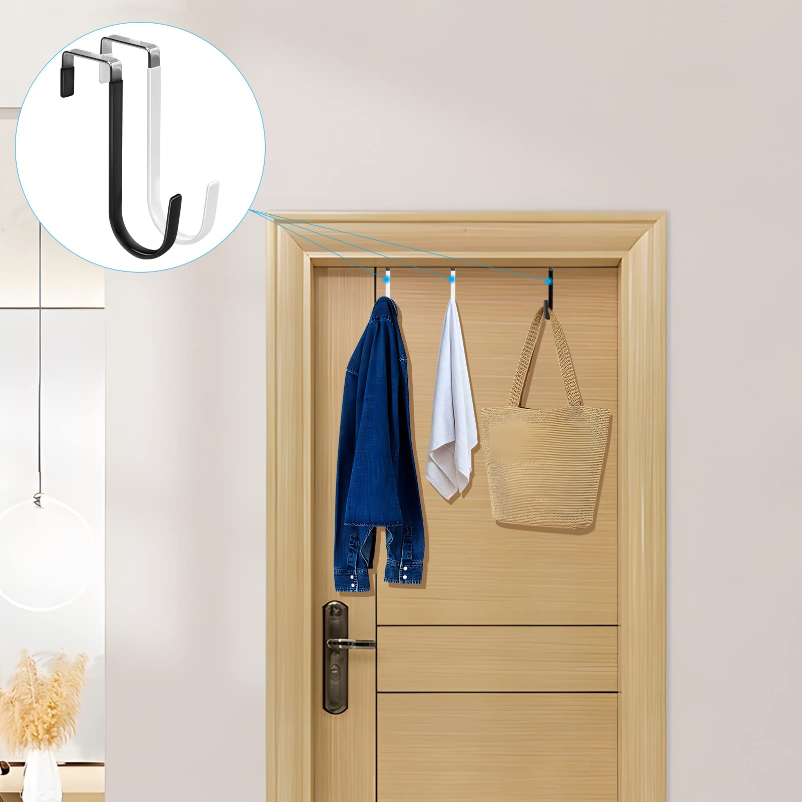 Over the Door Hooks (6 Count)