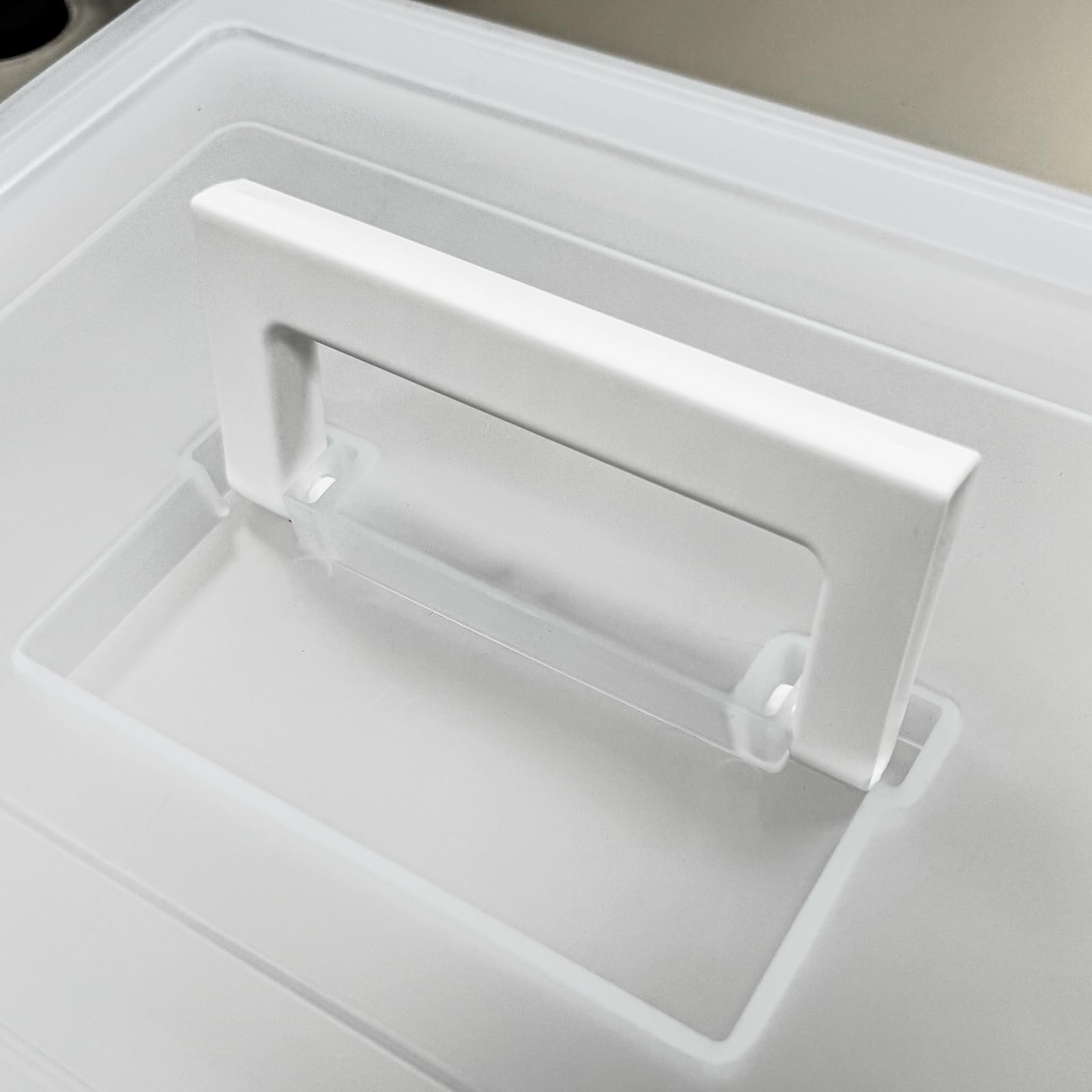 15 Quart Stackable Plastic Storage Bins with Lids and Handle