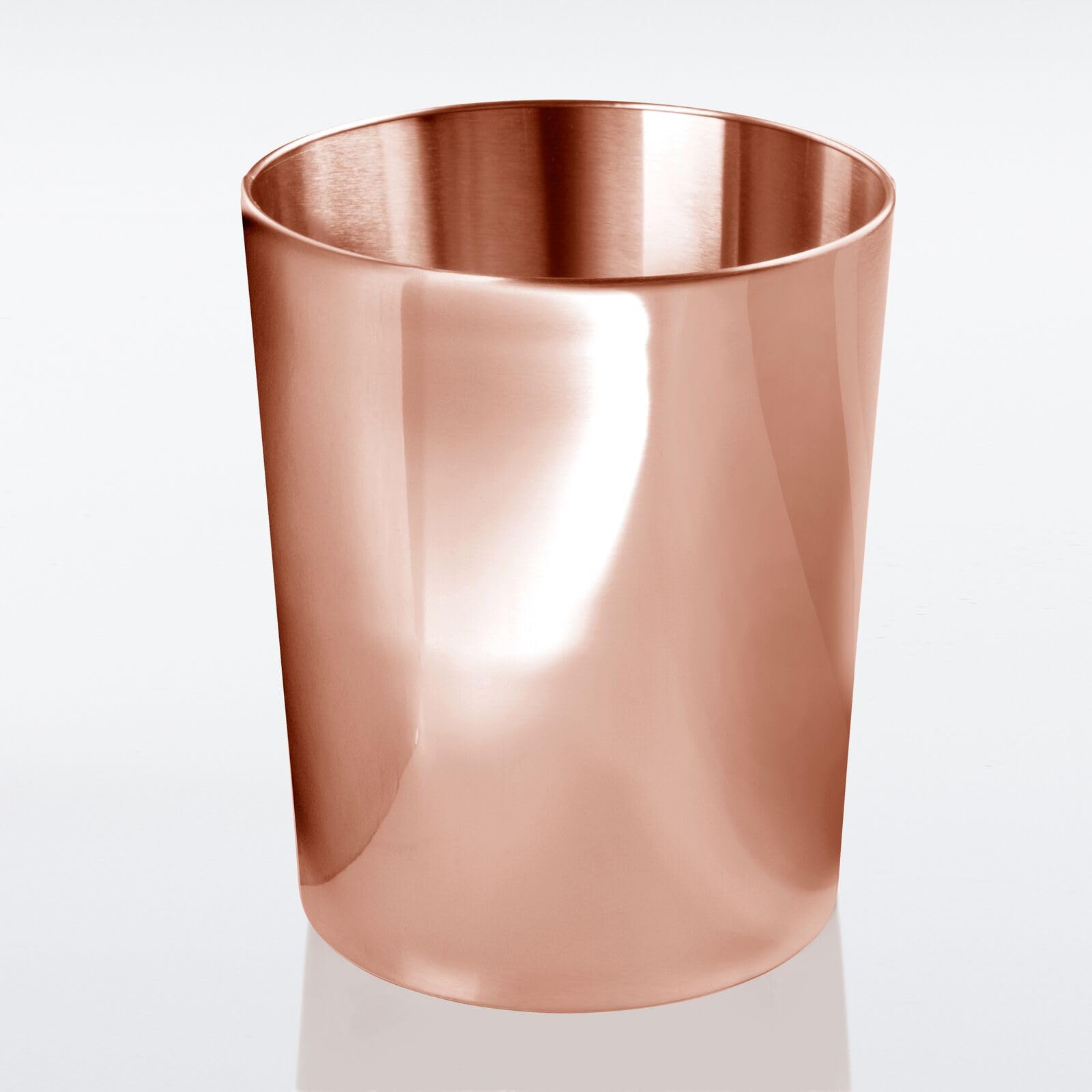 Round Metal Small 1.7 Gallon Recycle Trash Can Wastebasket