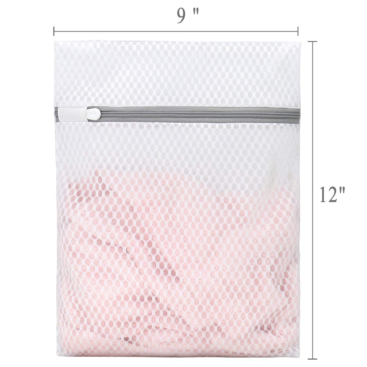 3Pcs Durable Honeycomb Mesh Laundry Bags for Delicates 9x12 Inches (3 Count)