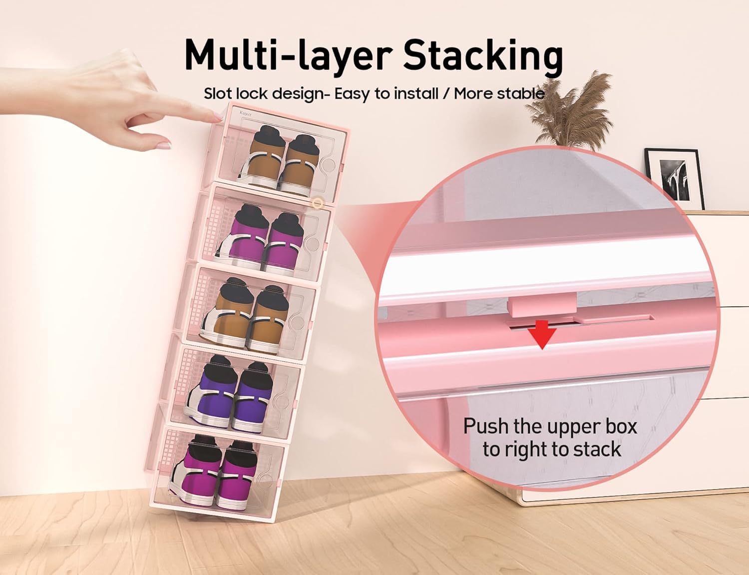 X Large Shoe Storage Boxes 12 Pack (12 Count)