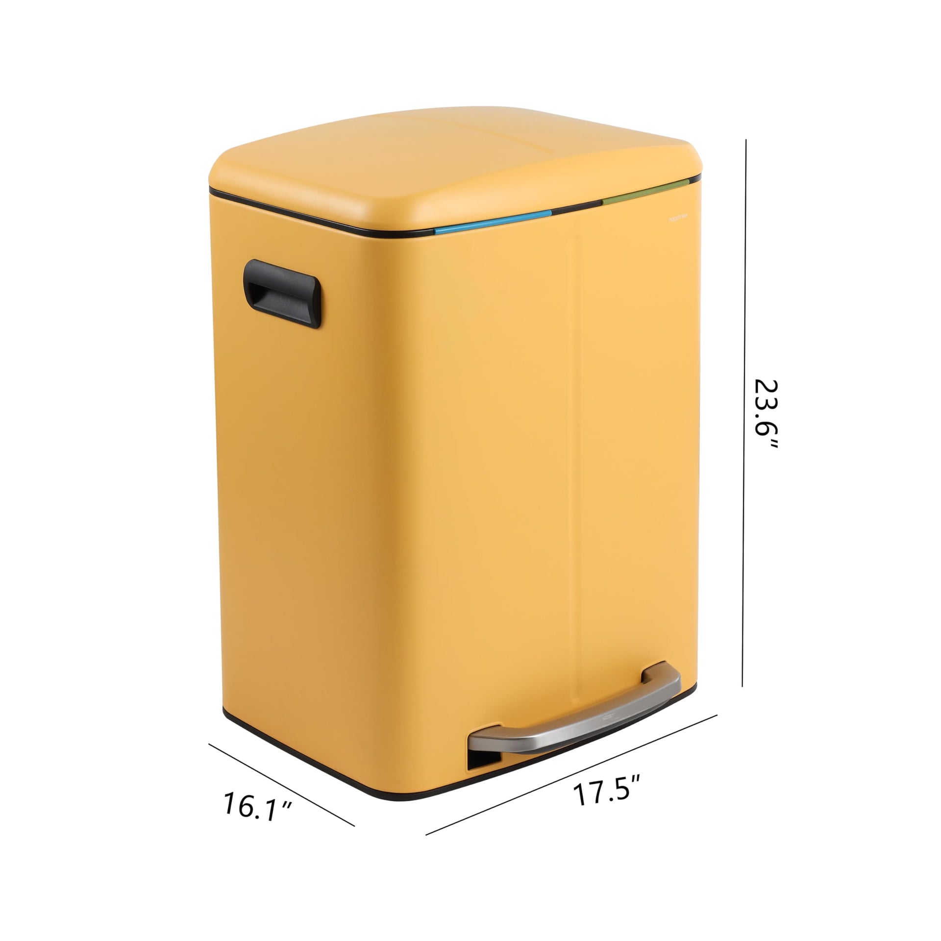 Marco 10.6 Gal Double Bucket Step Trash Can