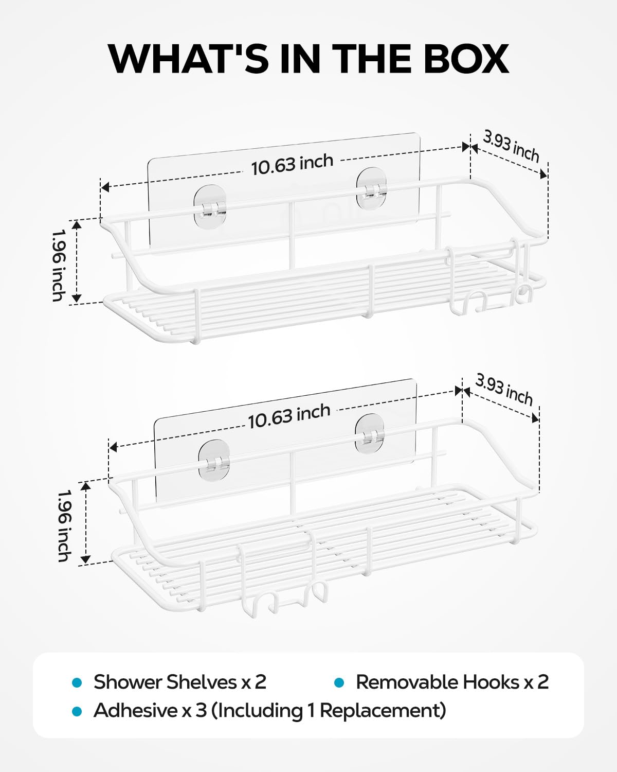 Shower Caddy Adhesive (2 Count)