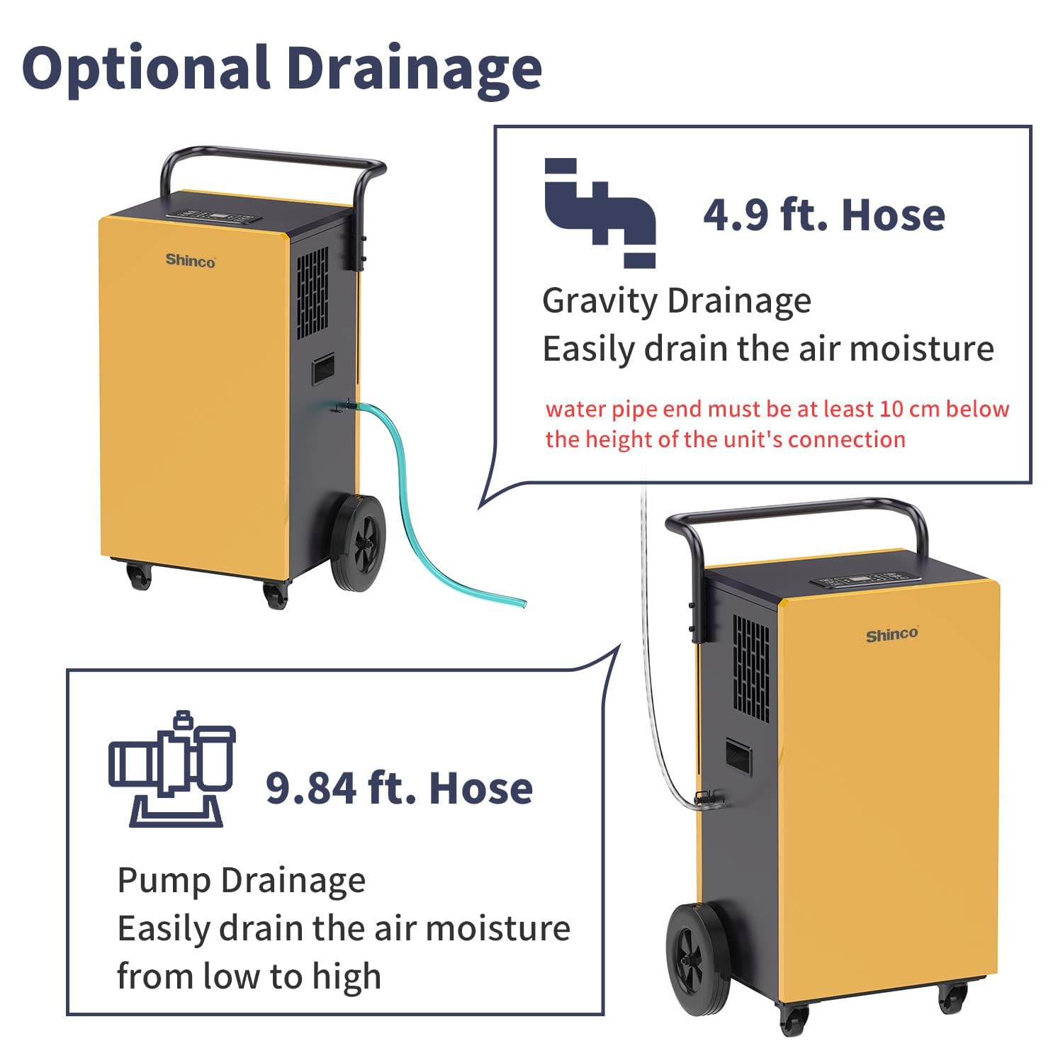 Commercial Dehumidifiers with Pump