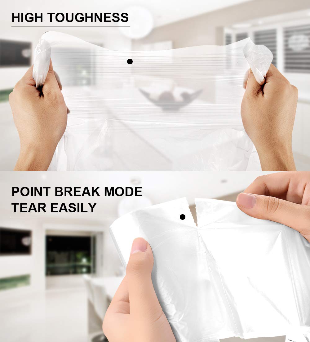 Small Clear Trash Bags (220 Count)