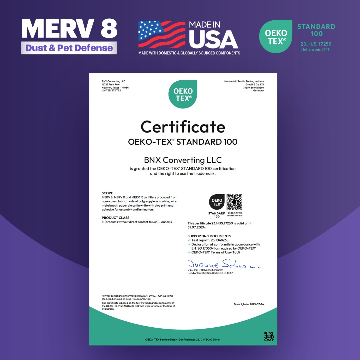 TruFilter 14x24x1 Air Filter MERV 8 (6 Count)