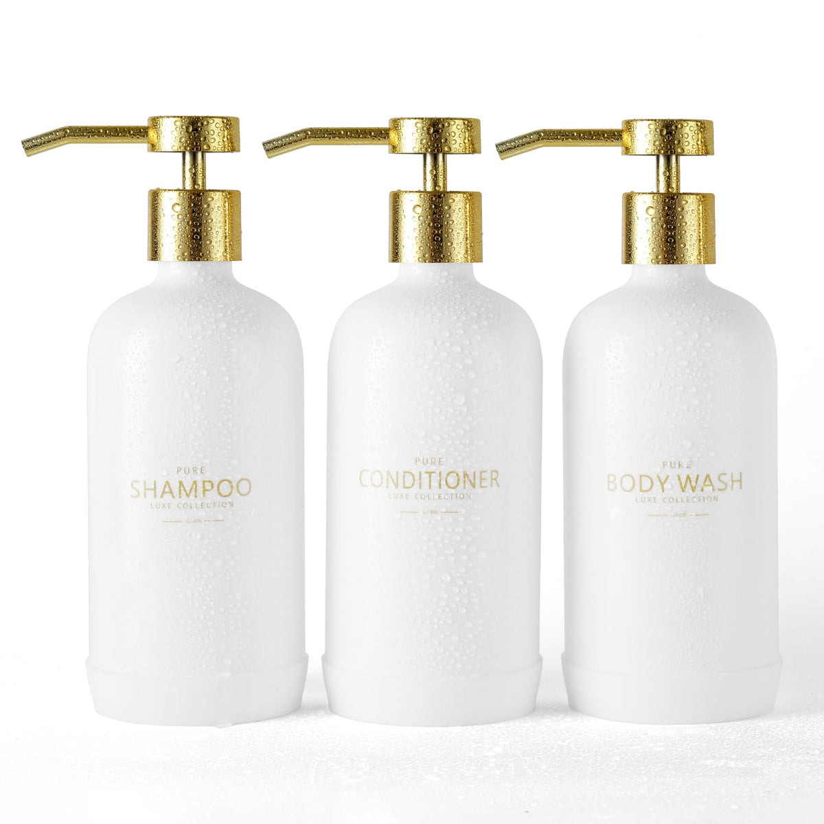 Shampoo and Conditioner Dispenser Set of 3