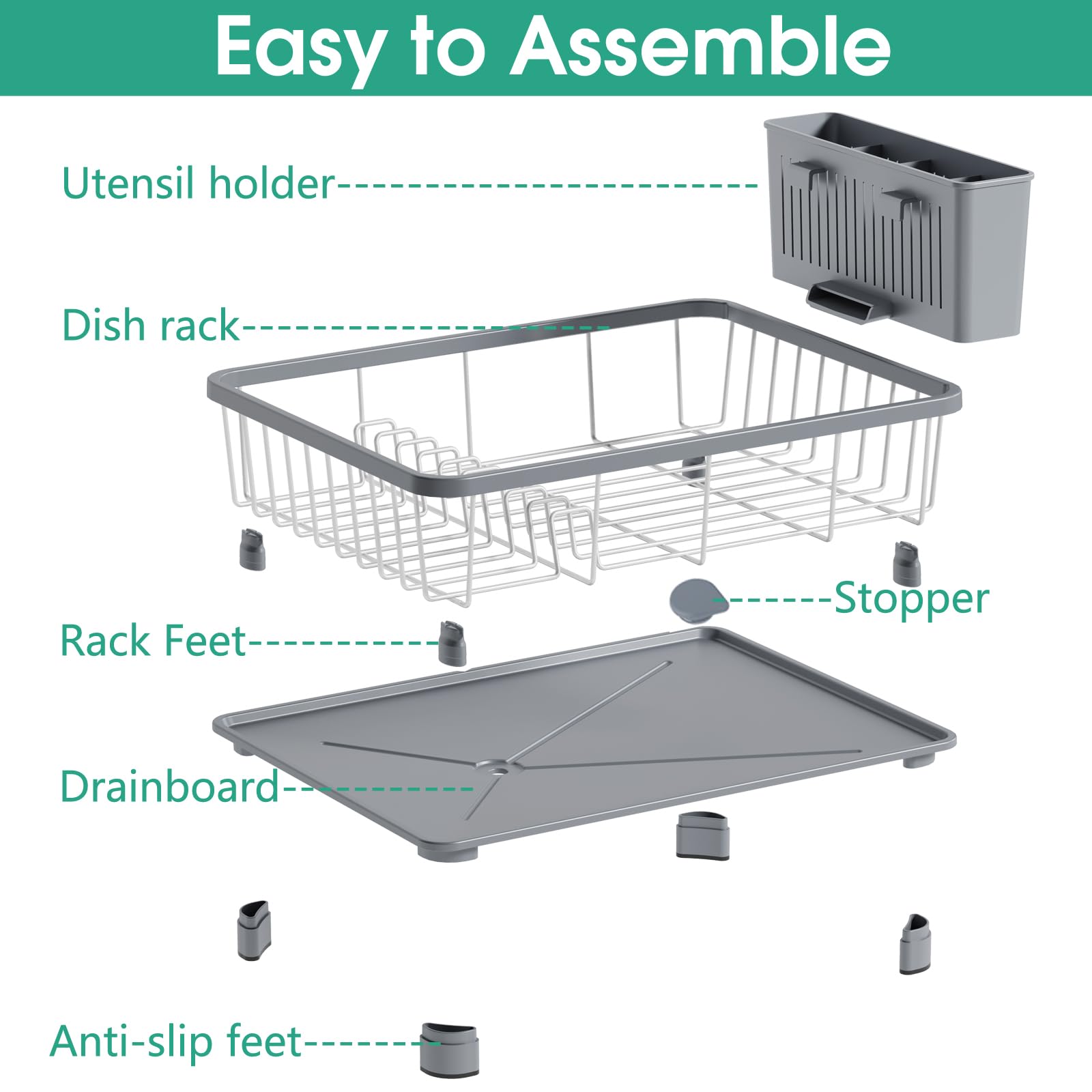 Dish Drying Rack for Kitchen Counter