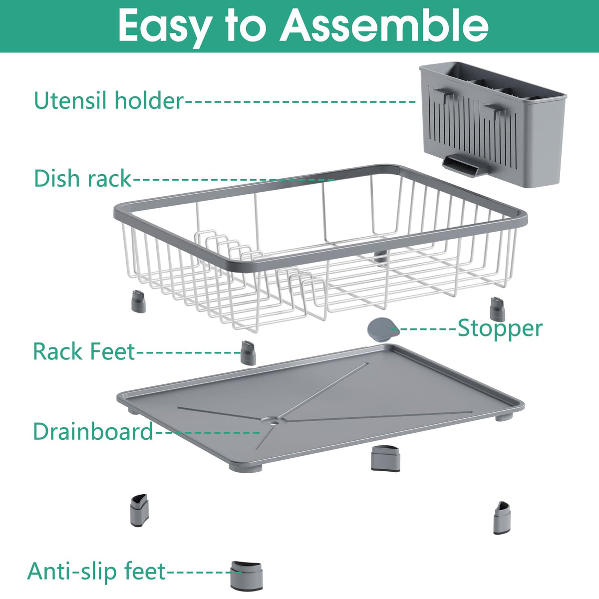 Dish Drying Rack for Kitchen Counter