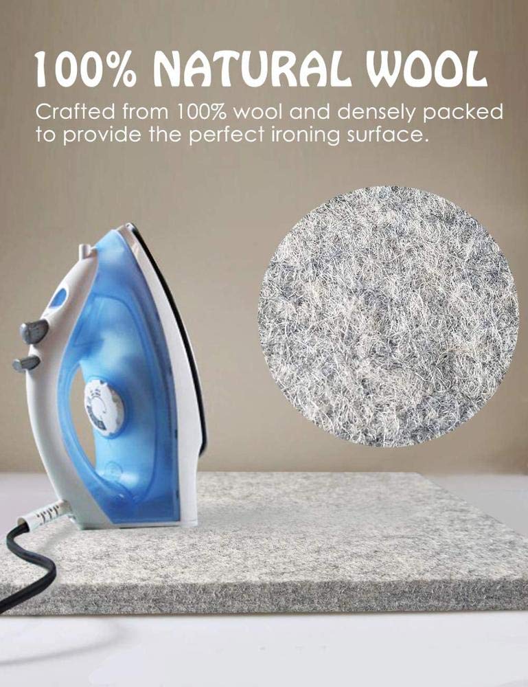 Wool Pressing Mat 24" x 17" for Quilting