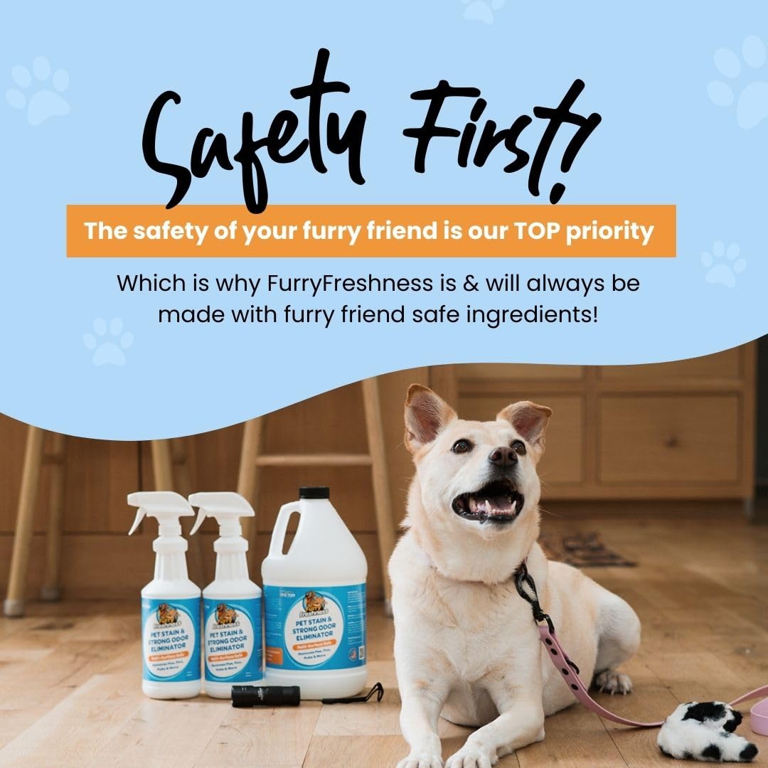 Extra Strength Cat or Dog Pee Stain & Permanent Odor Remover + Smell Eliminator (64 Ounce)