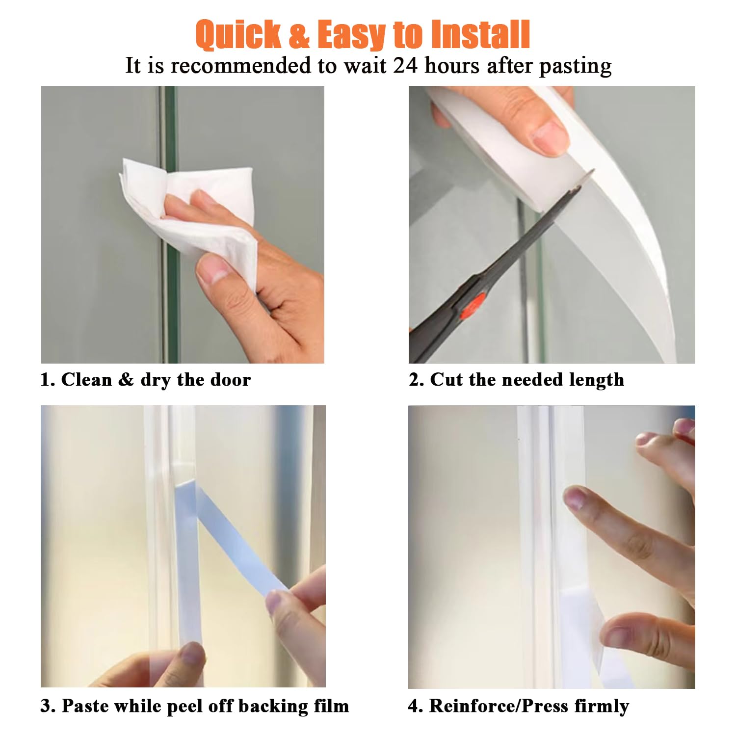 Silicone Weather Stripping Door Seal (16.4 Foot)
